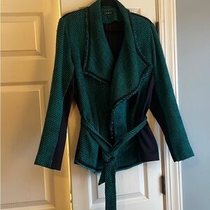 Lane Bryant Teal Green and Black Women's Blazer
